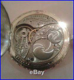 Elgin 0S 7Jewel multi-color coin silver and gold case just serviced very nice