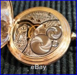 Elgin 0s. Great fancy dial 15 jewels multi-color diamond case restored