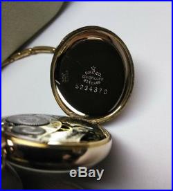 Elgin 0s. Great fancy dial 7 jewels near mint gold filled case restored