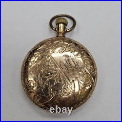 Elgin 117 Hunter 6s 7j 1895 PW Keystone Gold Fill Case Loose Hand Runs 115WEB