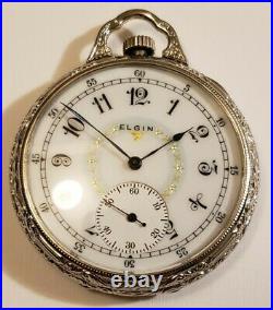 Elgin 12S. 15J. Adj. Fancy dial grade 315 ART DECO 14K. G. F. Case (1923)
