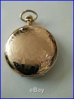 Elgin 12S. (1912) 17 jewels Masonic dial pocket watch 14K Gold Filled Hunter case