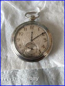 Elgin 12s Gr 345 Model 3 17j Pocket Watch 1928 Tivoli GF Top Hinged Case Runs