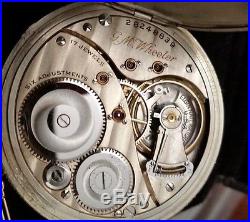 Elgin 12s OF Pocket Watch, 17j 6POS, GJS Solid 14k Gold Case, Fob & Knife Ca. 1925