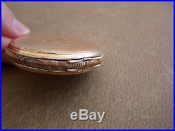 Elgin 14K Solid Gold 12 Size Hunter Case Vintage Pocket Watch, To Fix