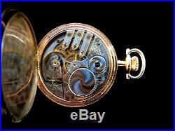 Elgin 16s 15 Jewel Fancy Multi Colored Silver & Gold Case Fancy Dial Extra Fine
