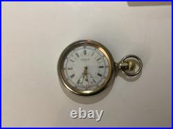 Elgin 16s 15 Jewel Pocket Watch Hunter Case Nickel
