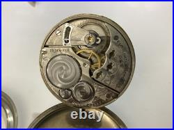 Elgin 16s 15 Jewel Pocket Watch Hunter Case Nickel