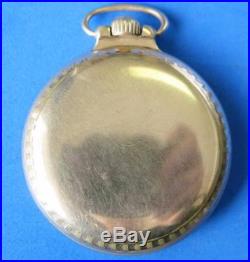 Elgin 16s 21j Bw Raymond Up/down Indicator Pocket Watch In 12kt Gold Filled Case