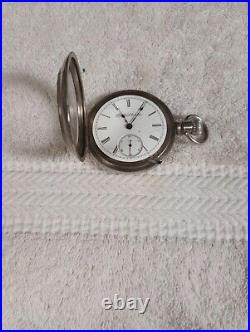 Elgin 18S 18 size Pocket Watch Dueber Silverine Case