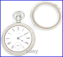 Elgin 18 Size Pocket Watch in Crown Silverode Case MF67