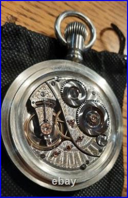 Elgin 18 Size Veritas 23J RUNS LKE A CHAMPION Pocket Watch (wtch vid) MINTY