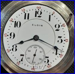 Elgin 18 Size Veritas 23J RUNS LKE A CHAMPION Pocket Watch (wtch vid) MINTY