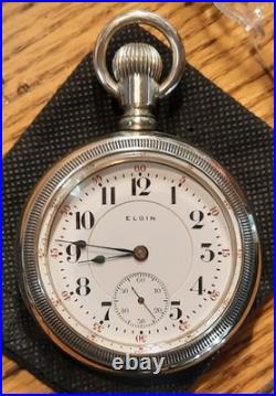 Elgin 18 Size Veritas 23J RUNS LKE A CHAMPION Pocket Watch (wtch vid) MINTY