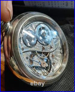 Elgin 18 Size Veritas 23J RUNS LKE A CHAMPION Pocket Watch (wtch vid) MINTY