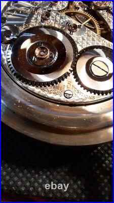 Elgin 18 Size Veritas 23J RUNS LKE A CHAMPION Pocket Watch (wtch vid) MINTY
