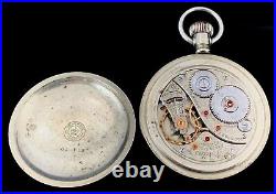 Elgin 18s 23J M214 Veritas 117 Year Old Train Engraved Pocket Watch Extra Fine