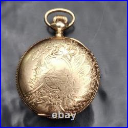 Elgin 1903 Pocket Watch 6s 7j Grade 206 GF 20Yr Ornate Hunter Case Running