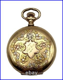 Elgin 1909 Pocket Watch Grade 320 0s Model 2 7j Essex 14K Gold Filled Case