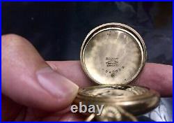 Elgin 1912 Grade 320 Model 2 Ladies Pocket Watch Hunter Case Size 0S 7j