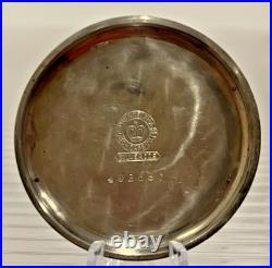 Elgin 210 16s 7j 1899 Open Face Pocket Watch Silverode Base Metal Case Runs