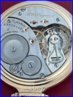 Elgin 21 Jewel B. W. Raymond Up & Down Railroad Pocket Watch with Elgin Case