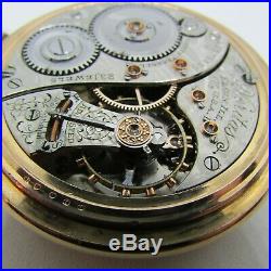 Elgin 23J Veritas 18s RR Pocket Watch Diamond Caps Incredible Boss 25 year Case