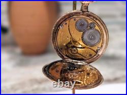 Elgin 6-Size 10K Gold-Filled Hunter Case Pocket Watch 1916 Running