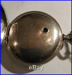 Elgin 7 jewels (1888) Key Wind key set silverode case restored with keys