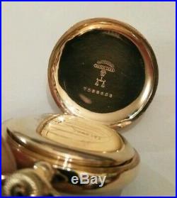 Elgin 7 jewels mint fancy dial (1907) grade 320 14K. Gold Filled case