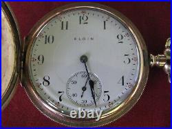 Elgin Antique 16s 21j Grade 386 YGF Hunting Case Pocket Watch, 1912