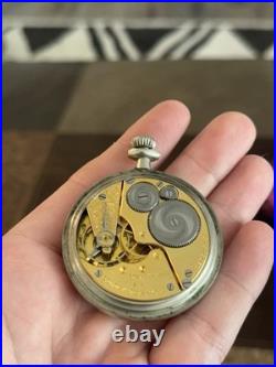 Elgin Antique Pocket Watch Vintage Open Face 15 Jewel Gold Filled Case Running