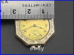 Elgin B&B Royal Case Model Pocket Watch Octagon Second 18k Gold Filled