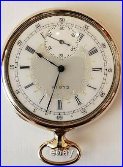 Elgin B. W. Raymond 12S. 19J. High Grade 193 fancy dial (1914) 10K. G. F Elgin case