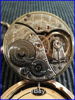 Elgin B. W. Raymond 21 jewels Railroad watch gold filled case restored
