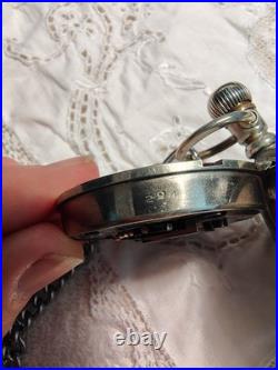 Elgin B. W. Raymond Pocket Watch Silver Case 17 Jewels Manual Roman Numeral Dial