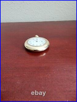 Elgin B&b Royal Case 15 Jewels Gold Pocket Watch. Works On And Off. Needs Fixing