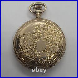 Elgin Beautiful 6s 14K Gold Filled 20YR Hunting Case Antique Pocket Watch Runs