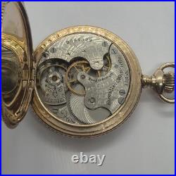 Elgin Beautiful 6s 14K Gold Filled 20YR Hunting Case Antique Pocket Watch Runs