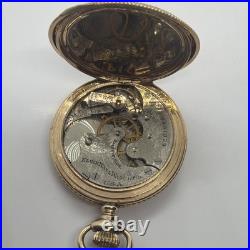 Elgin Beautiful 6s 14K Gold Filled 20YR Hunting Case Antique Pocket Watch Runs