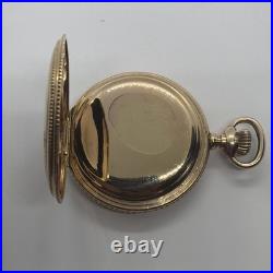 Elgin Beautiful 6s 14K Gold Filled 20YR Hunting Case Antique Pocket Watch Runs