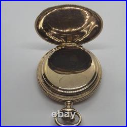 Elgin Beautiful 6s 14K Gold Filled 20YR Hunting Case Antique Pocket Watch Runs