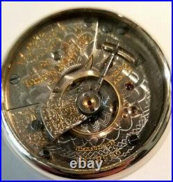 Elgin Father Time 18S 21 jewels adj. Mint Super Fancy Dial (1902) display case