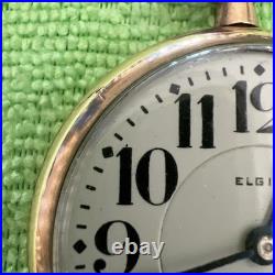 Elgin Father Time 21 Jwls Pocket Watch, B&B Royal 20 Yrs Case, See Description