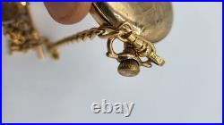 Elgin Gold Case Pocket Watch With Chain Not Running