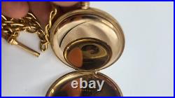 Elgin Gold Case Pocket Watch With Chain Not Running