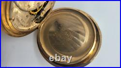 Elgin Gold Case Pocket Watch With Chain Not Running