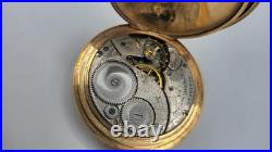 Elgin Gold Case Pocket Watch With Chain Not Running