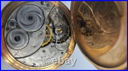 Elgin Gold Case Pocket Watch With Chain Not Running