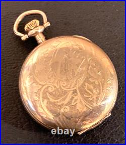 Elgin Gold Filled Hunter Case size 6 Pocket Watch 1913